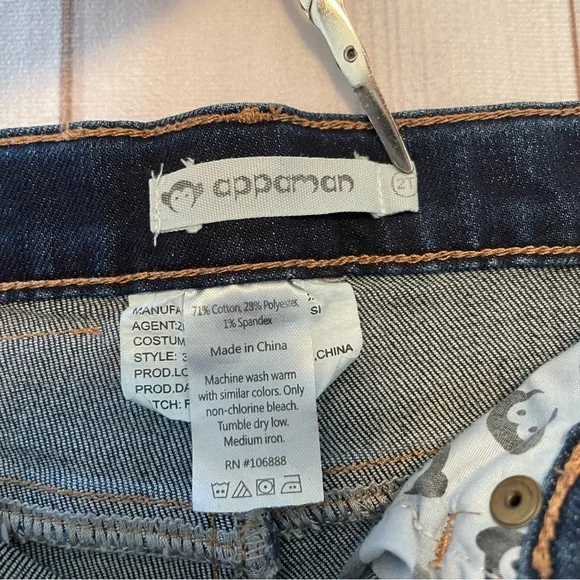 Appaman Medium Wash Slim Leg Jeans Boys Toddler 2T Blue Denim Adjustable Waist - Picture 13 of 15